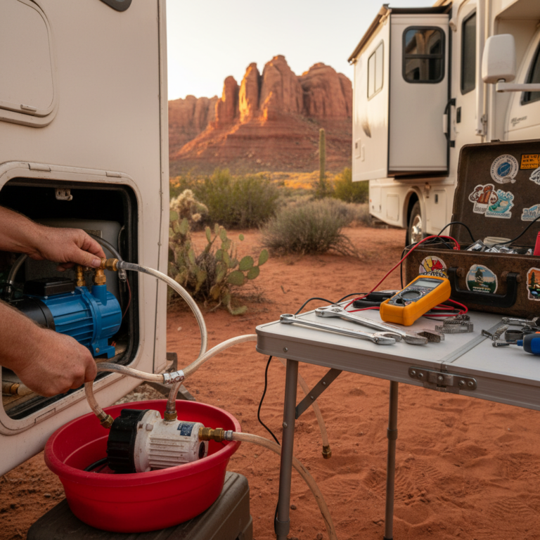 Why Our RV Water Pump Failed (And How We Fixed It)