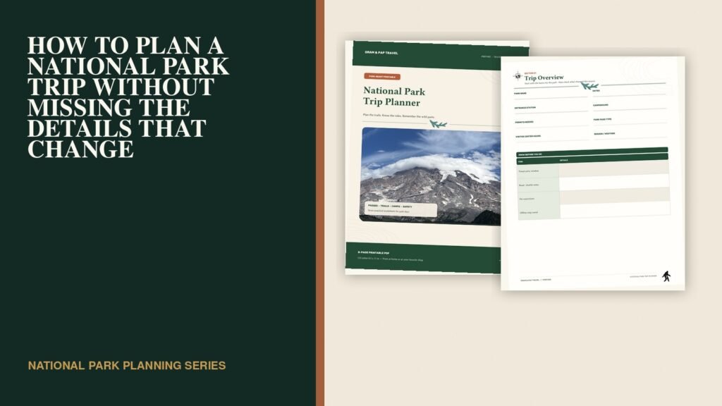 How to Plan a National Park Trip Without Missing the Details That Change