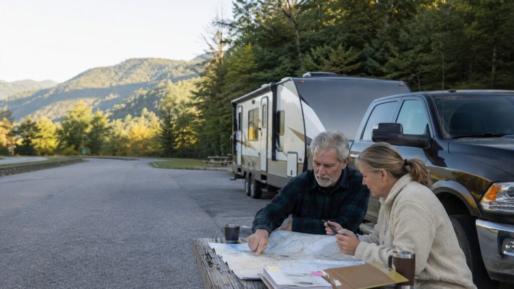 How to Plan RV Travel Days, Fuel Stops, and Campground Reservations