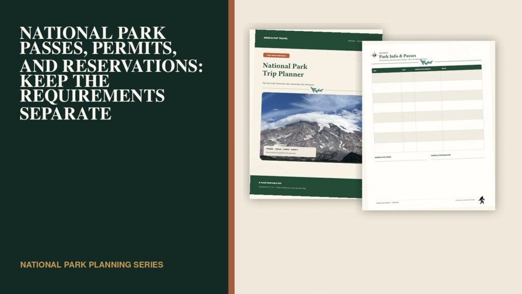 National Park Passes, Permits, and Reservations: Keep the Requirements Separate